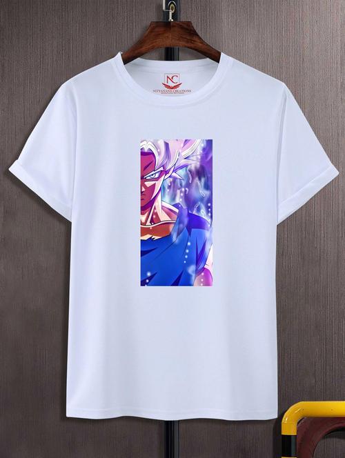 unisex white graphic printed t-shirt - 20775899 - Standard Image - 0