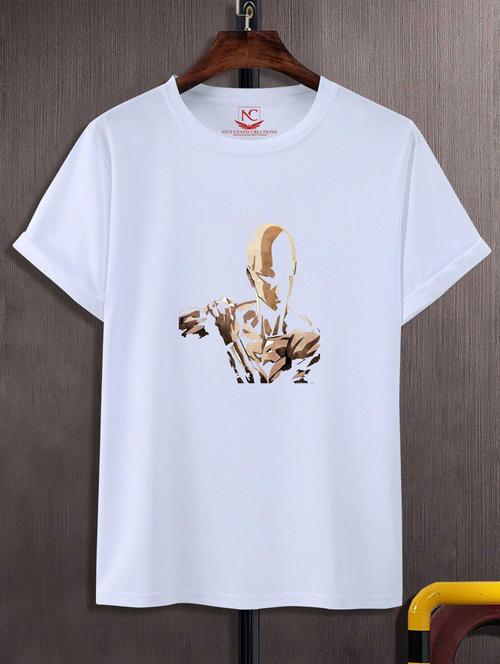 unisex white graphic printed t-shirt - 20775914 -  Standard Image - 0