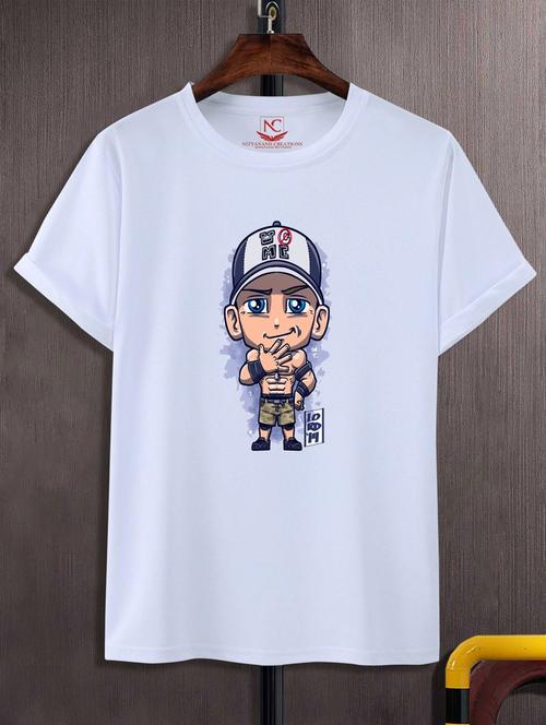 unisex white graphic printed t-shirt - 20775922 -  Standard Image - 0