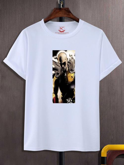 unisex white graphic printed t-shirt - 20775925 -  Standard Image - 0
