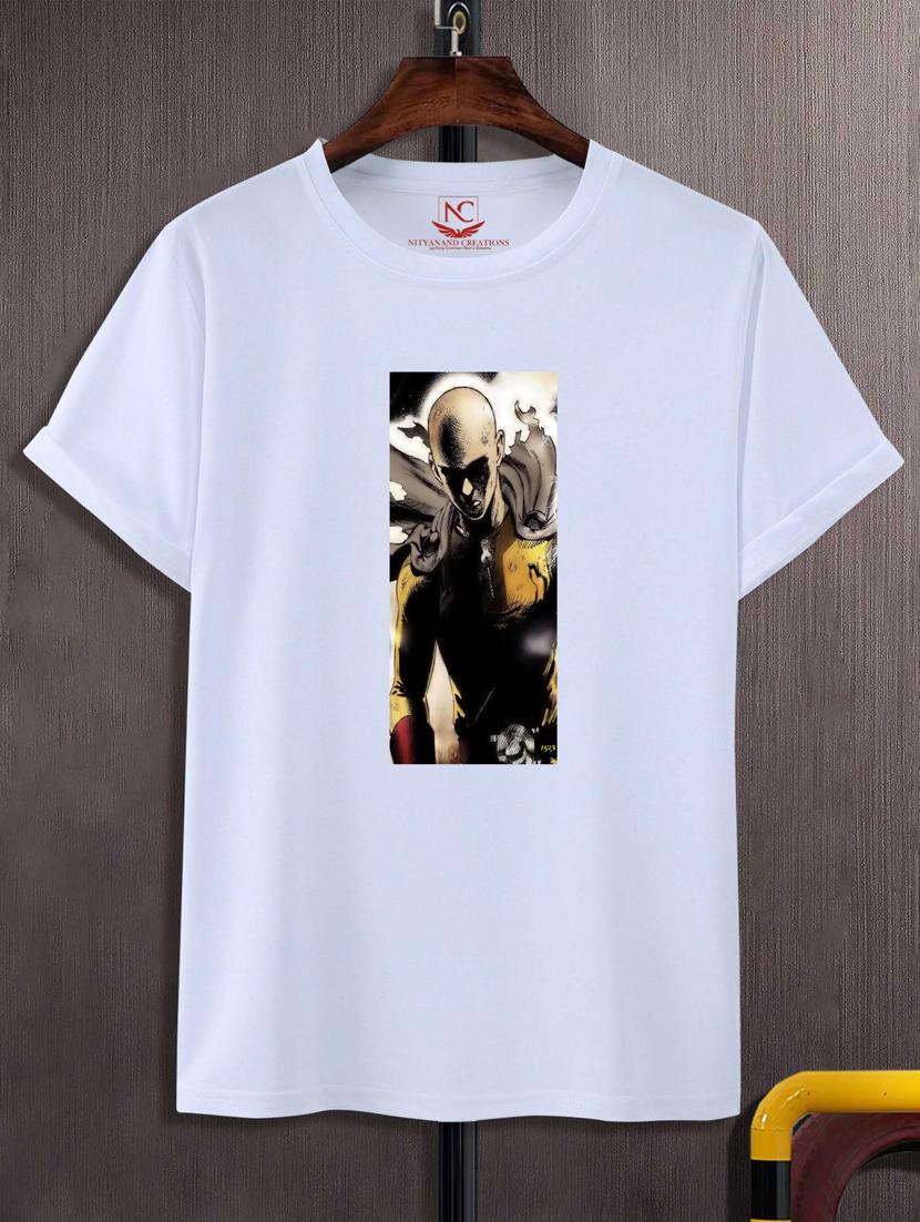 unisex white graphic printed t-shirt - 20775925 -  Zoom Image - 0