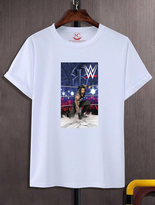 unisex white graphic printed t-shirt - 20775936 -  Standard Image - 0