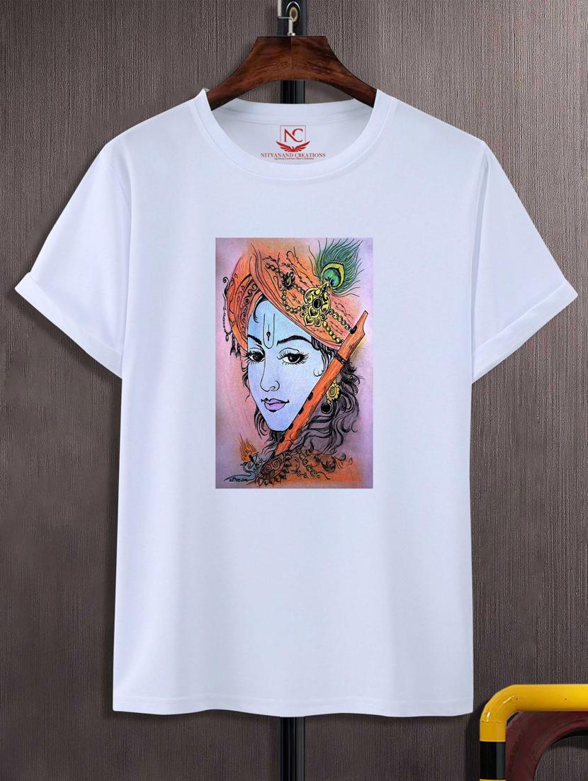 unisex white graphic printed t-shirt - 20775950 - Zoom Image - 0