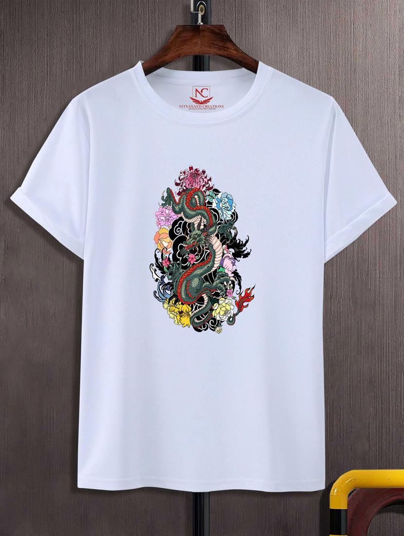 unisex white graphic printed t-shirt - 20775951 -  Zoom Image - 0