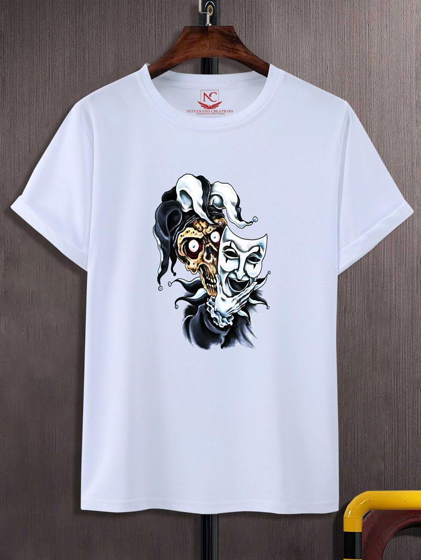 unisex white graphic printed t-shirt - 20775961 -  Zoom Image - 0