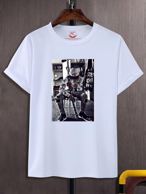 unisex white graphic printed t-shirt - 20775974 - Standard Image - 0