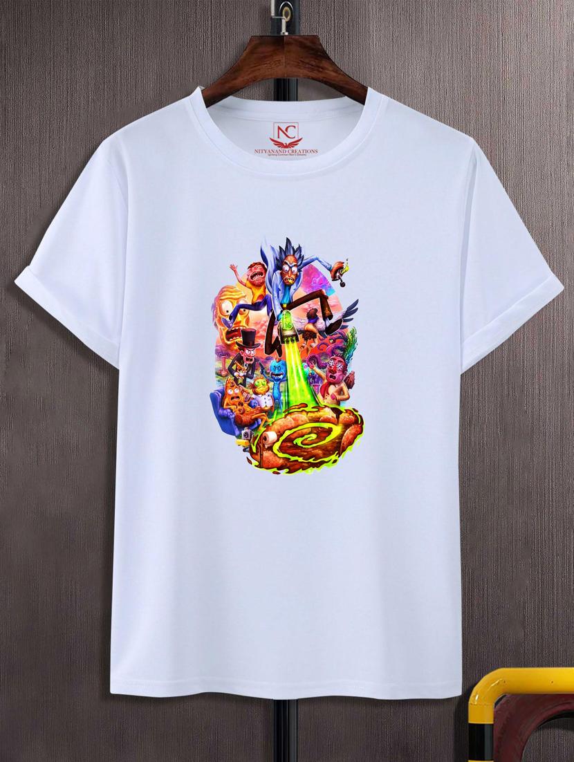 unisex white graphic printed t-shirt - 20775977 - Zoom Image - 0