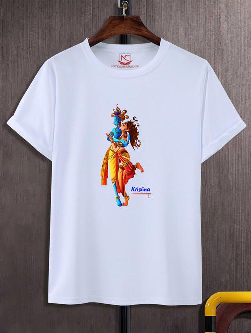 unisex white graphic printed t-shirt - 20775984 - Standard Image - 0