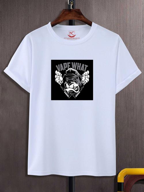 unisex white graphic printed t-shirt - 20775987 - Standard Image - 0