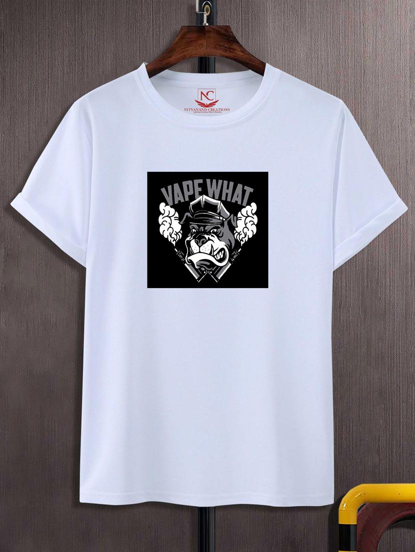 unisex white graphic printed t-shirt - 20775987 - Zoom Image - 0