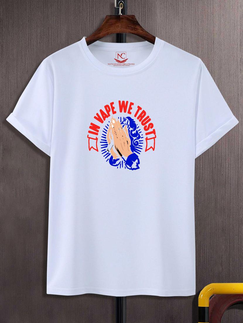 unisex white graphic printed t-shirt - 20775988 - Zoom Image - 0