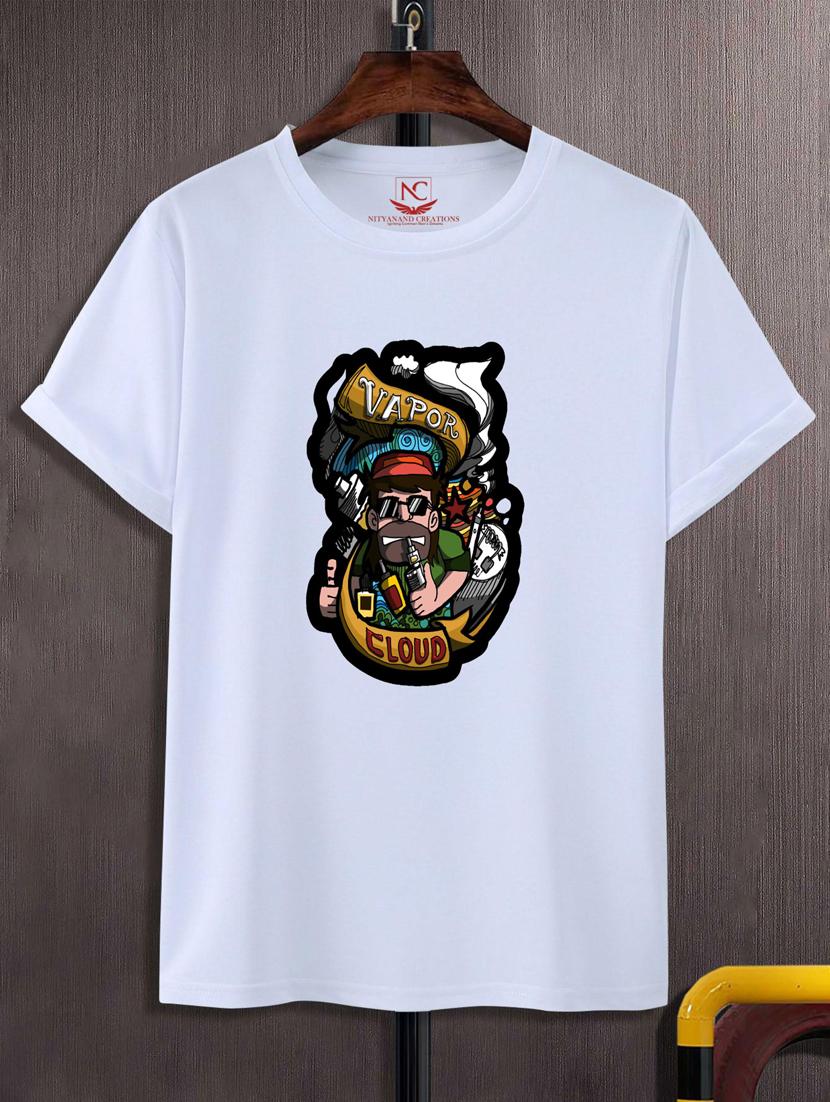 unisex white graphic printed t-shirt - 20775989 - Zoom Image - 0