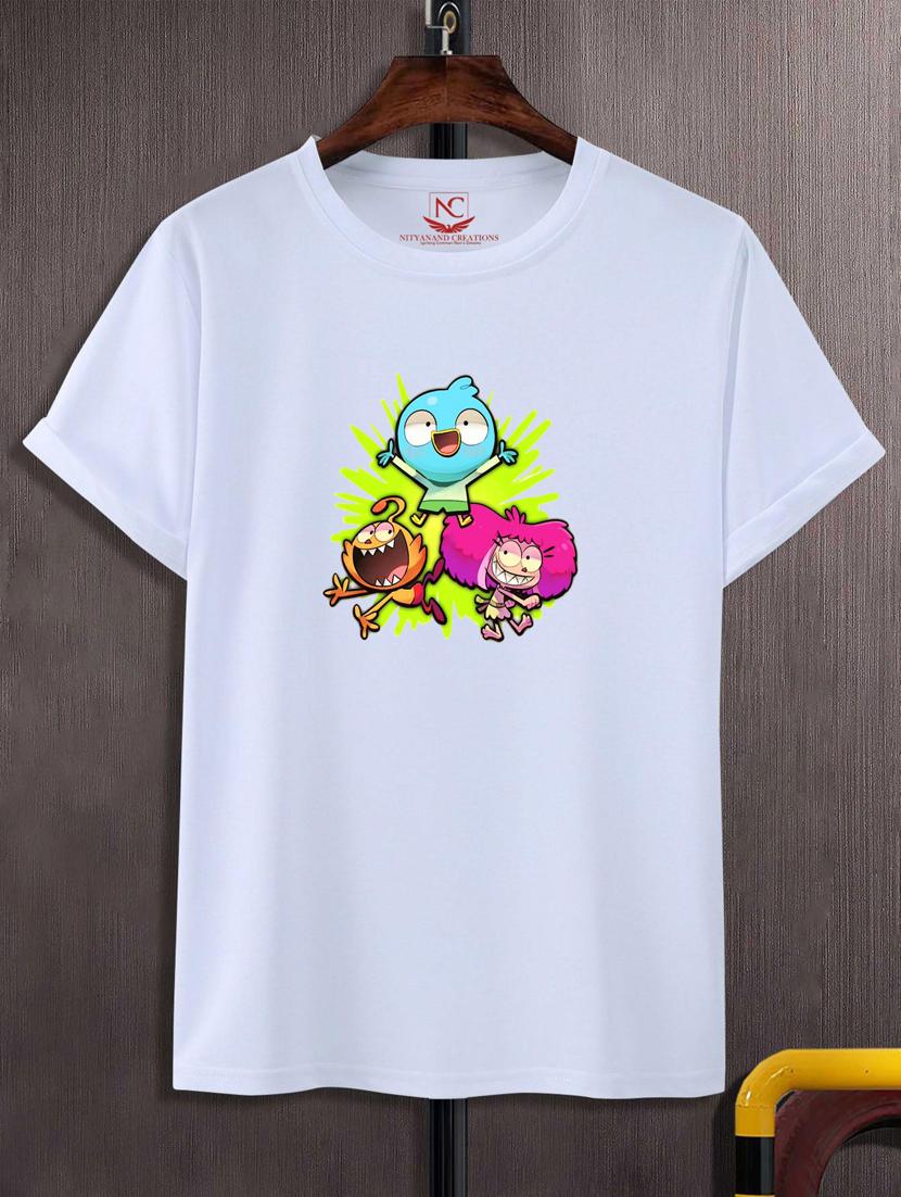 unisex white graphic printed t-shirt - 20776000 -  Zoom Image - 0