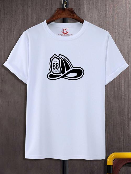 unisex white graphic printed t-shirt - 20776008 - Standard Image - 0