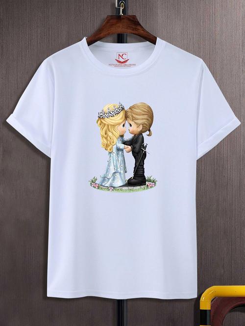 unisex white graphic printed t-shirt - 20776011 -  Standard Image - 0