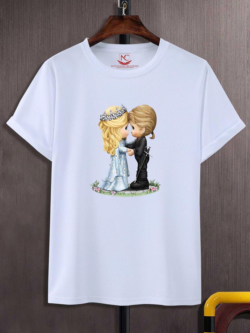 unisex white graphic printed t-shirt - 20776011 -  Zoom Image - 0