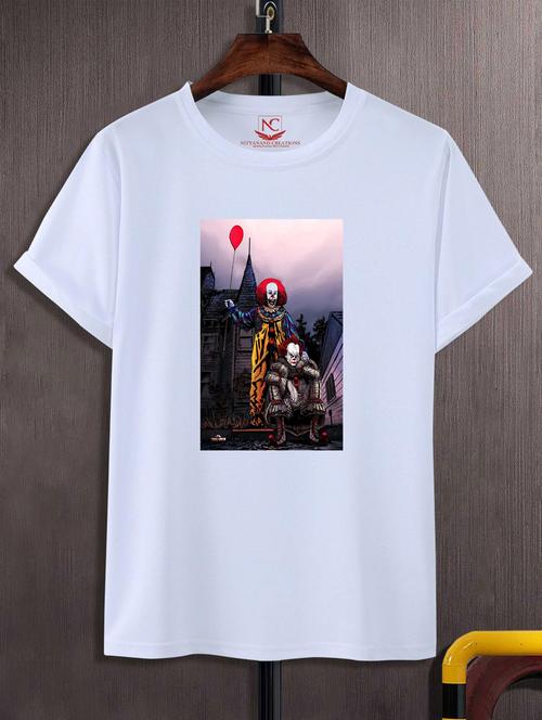 unisex white graphic printed t-shirt - 20776014 -  Standard Image - 0