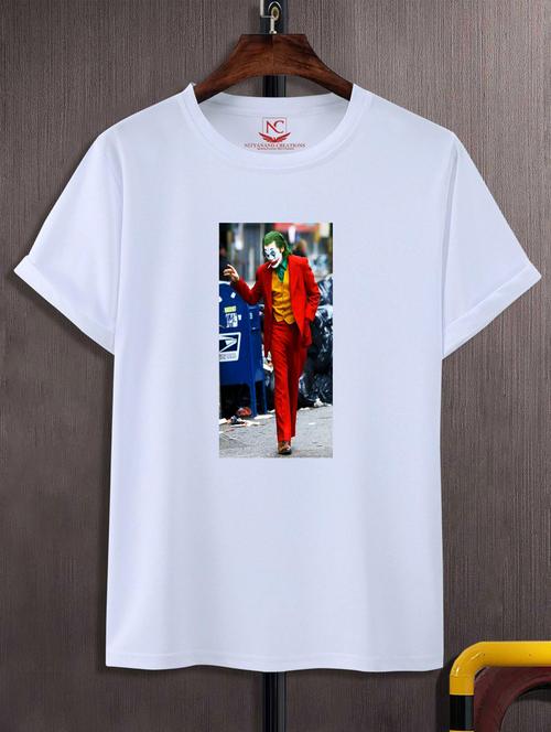 unisex white graphic printed t-shirt - 20776015 -  Standard Image - 0