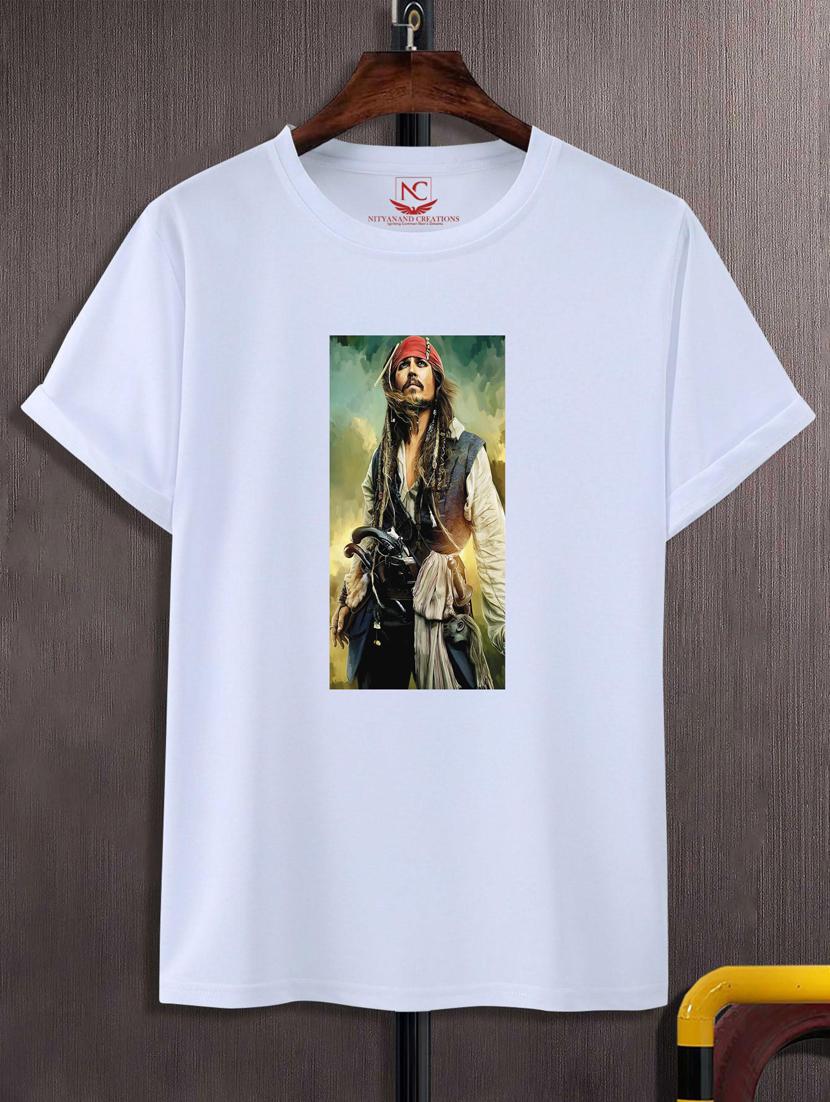 unisex white graphic printed t-shirt - 20776016 - Zoom Image - 0