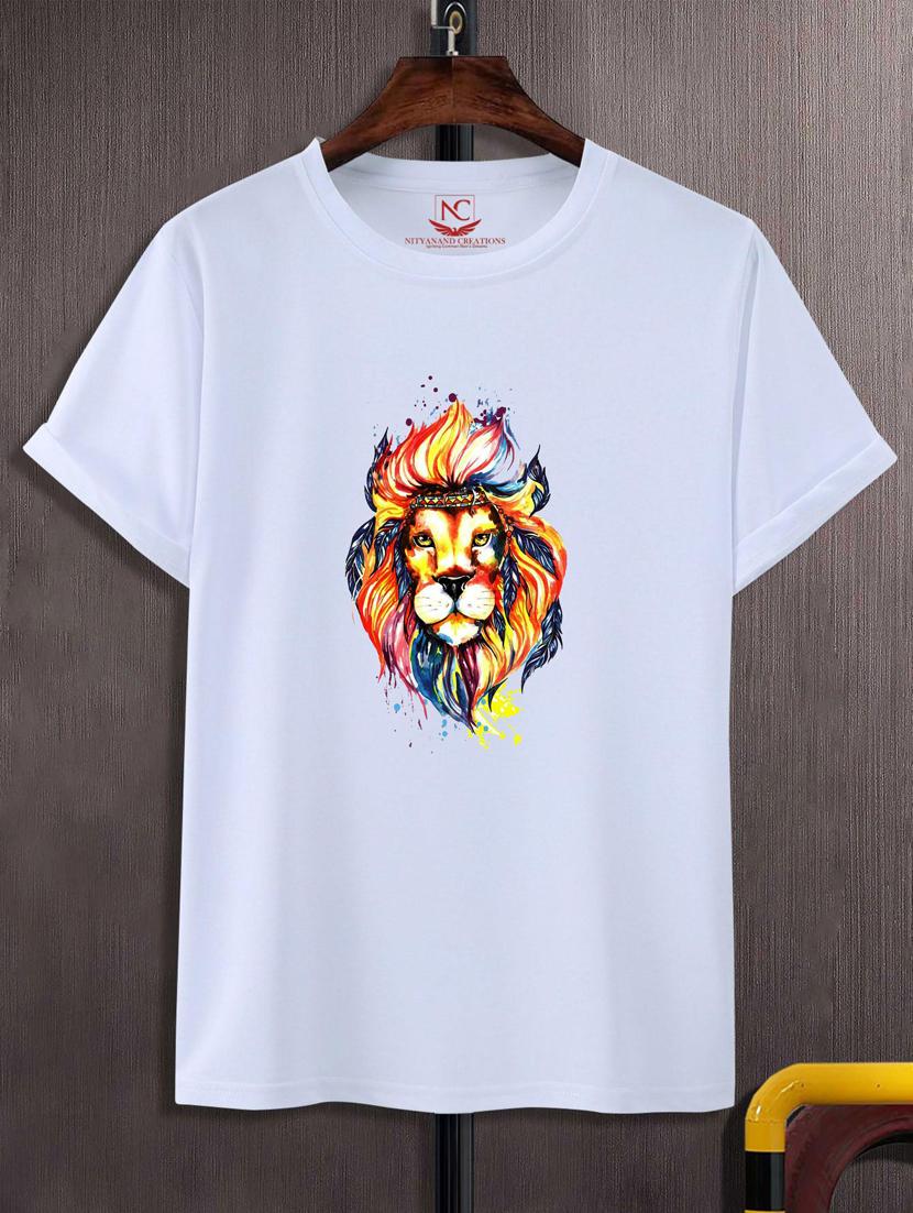 unisex white graphic printed t-shirt - 20776026 -  Zoom Image - 0