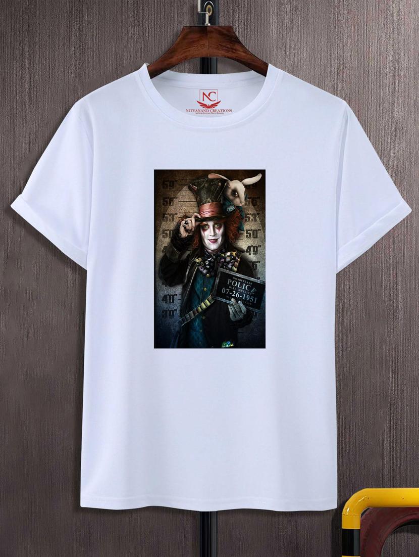 unisex white graphic printed t-shirt - 20776028 - Zoom Image - 0