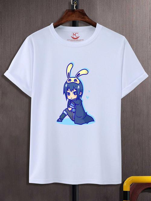 unisex white graphic printed t-shirt - 20776030 - Standard Image - 0