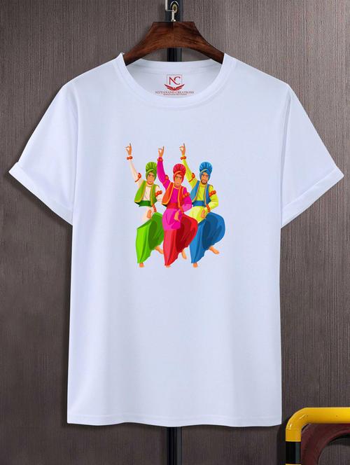 unisex white graphic printed t-shirt - 20776038 - Standard Image - 0