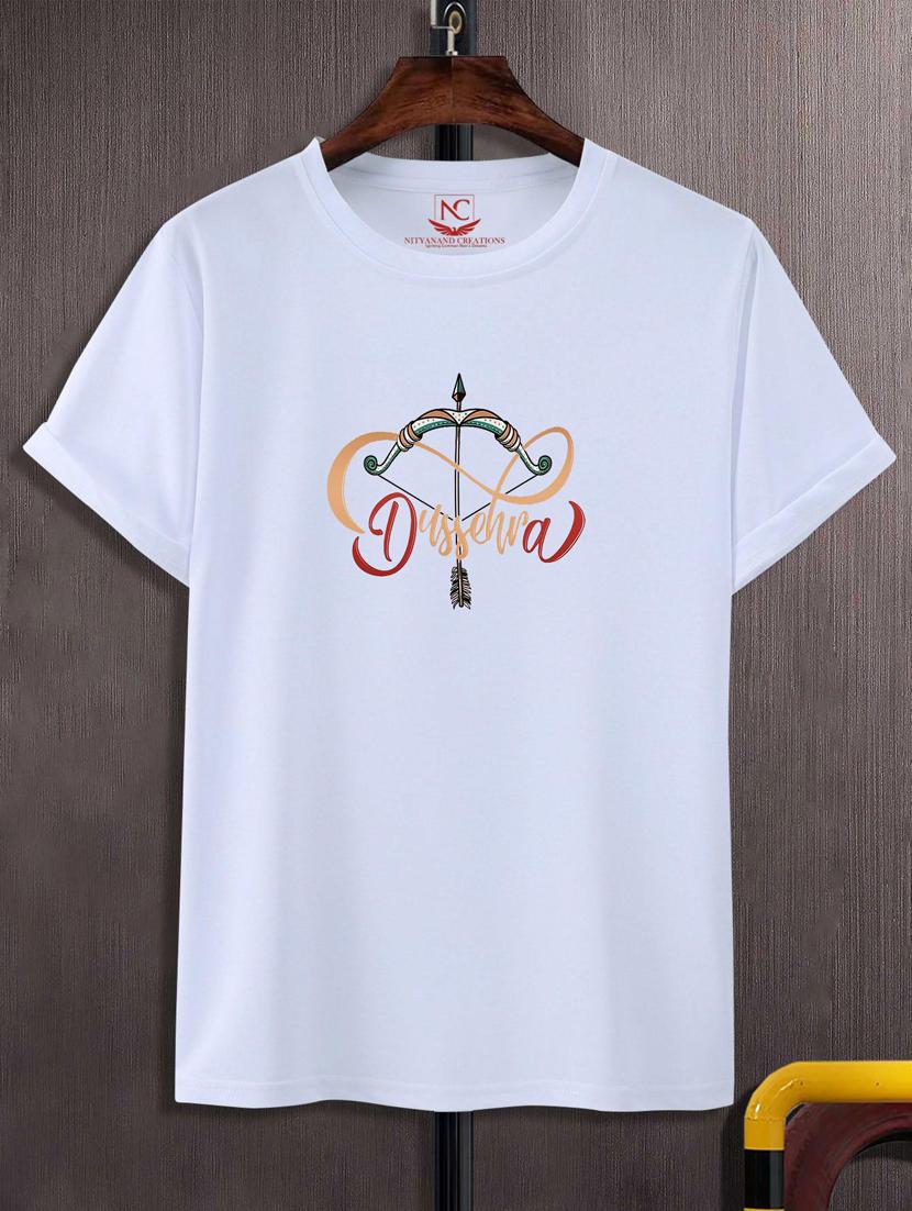 unisex white graphic printed t-shirt - 20776043 - Zoom Image - 0