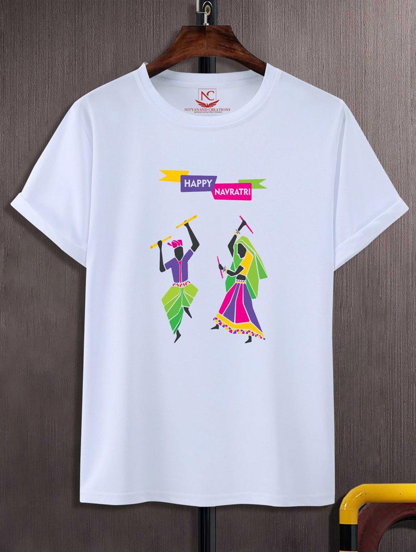 unisex white graphic printed t-shirt - 20776045 - Zoom Image - 0
