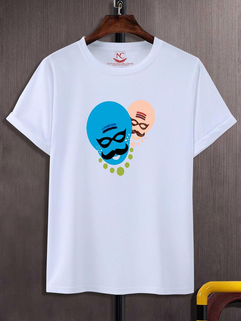 unisex white graphic printed t-shirt - 20776046 -  Zoom Image - 0