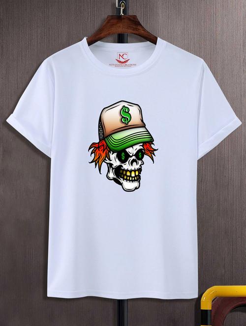 unisex white graphic printed t-shirt - 20776055 -  Standard Image - 0