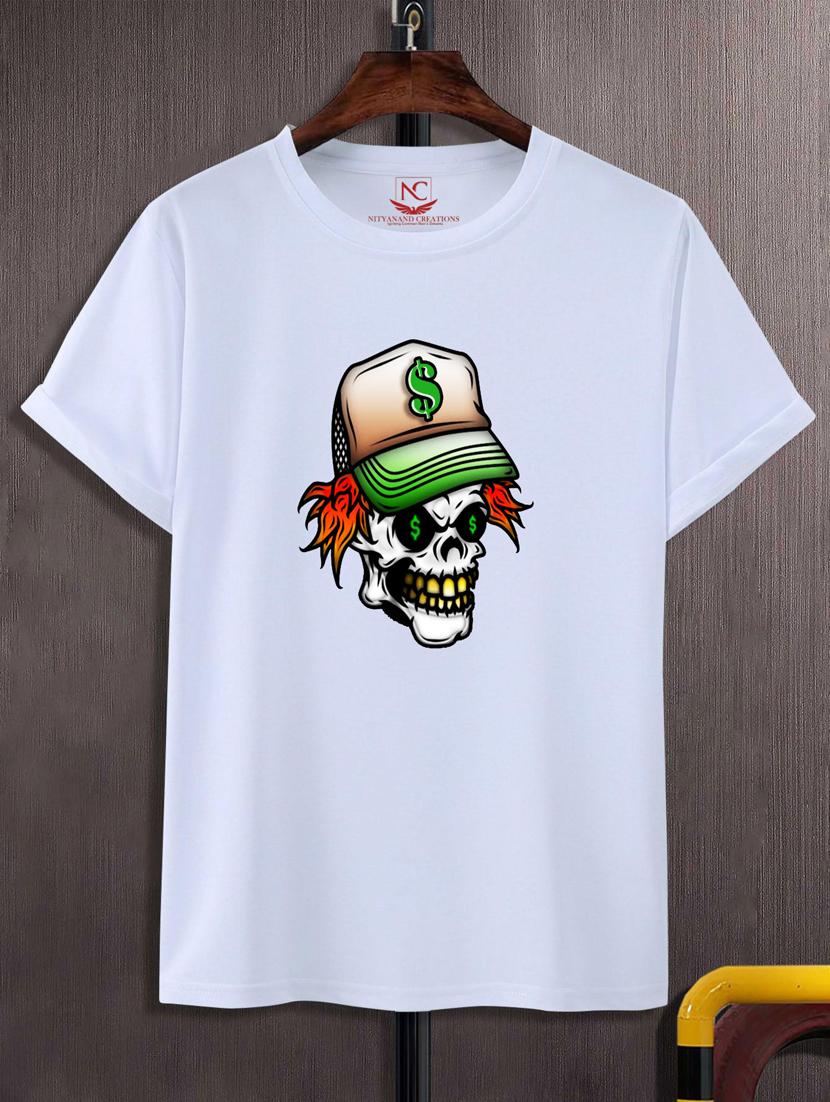 unisex white graphic printed t-shirt - 20776055 -  Zoom Image - 0