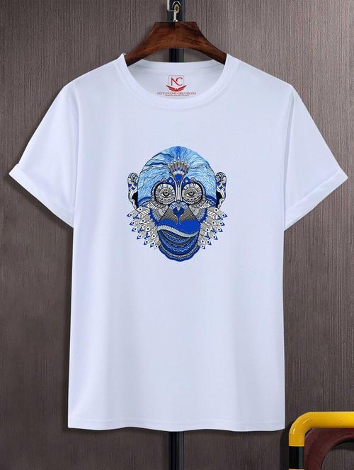unisex white graphic printed t-shirt - 20776058 - Standard Image - 0
