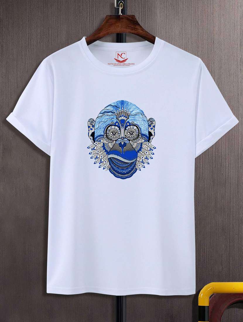 unisex white graphic printed t-shirt - 20776058 - Zoom Image - 0