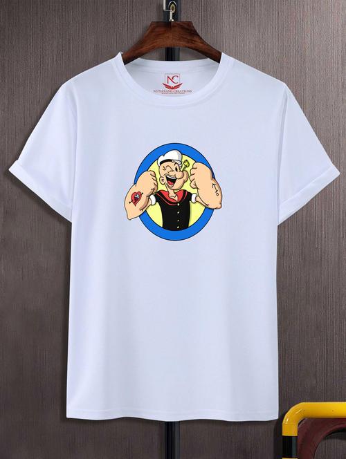 unisex white graphic printed t-shirt - 20776059 -  Standard Image - 0
