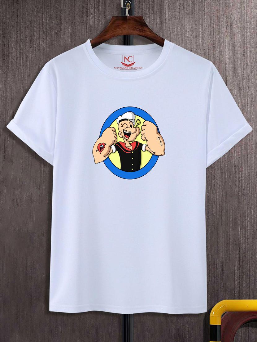 unisex white graphic printed t-shirt - 20776059 -  Zoom Image - 0
