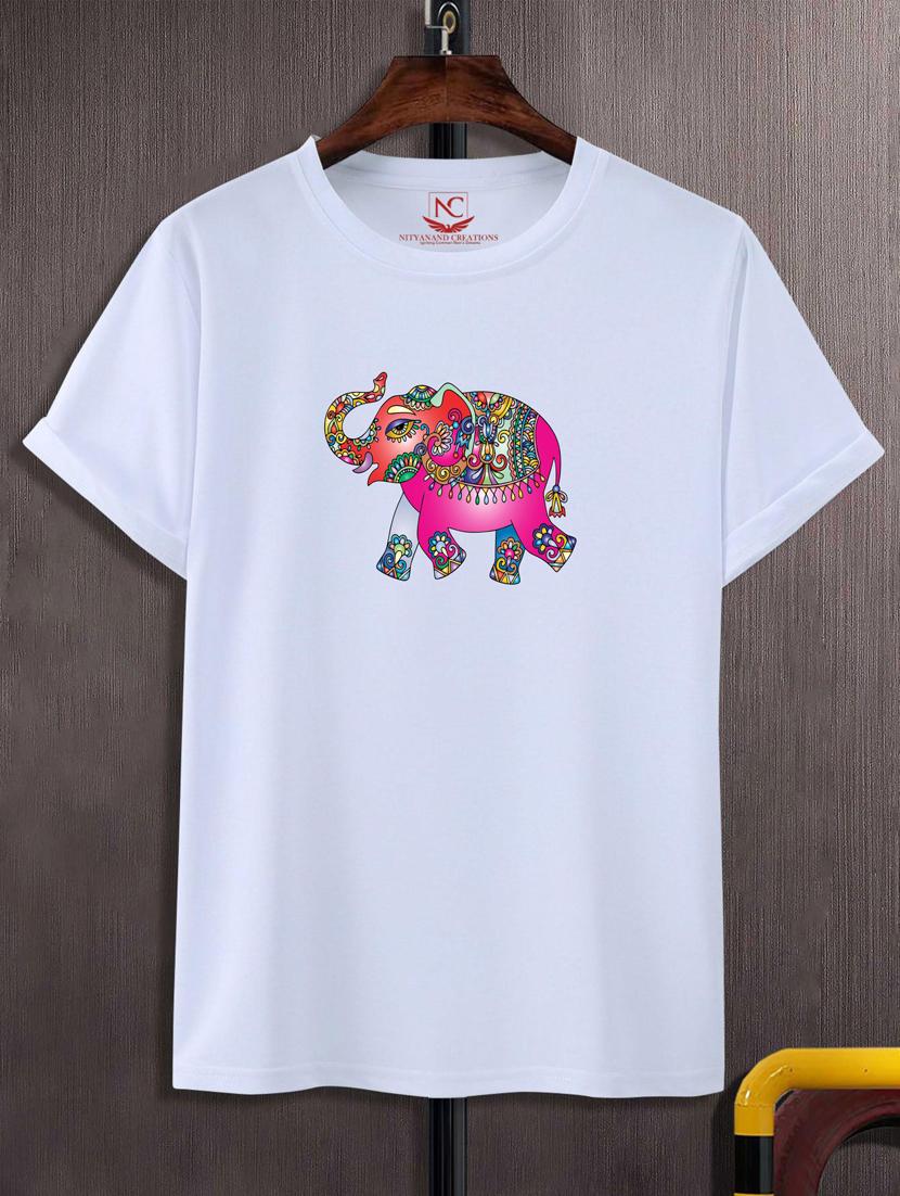 unisex white graphic printed t-shirt - 20776061 - Zoom Image - 0