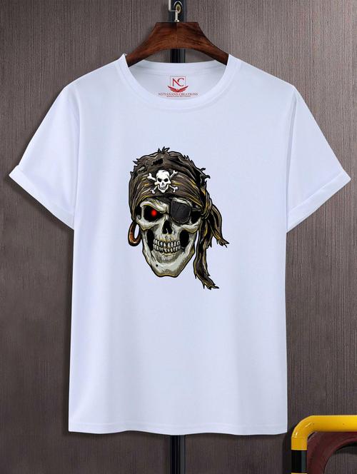 unisex white graphic printed t-shirt - 20776067 - Standard Image - 0