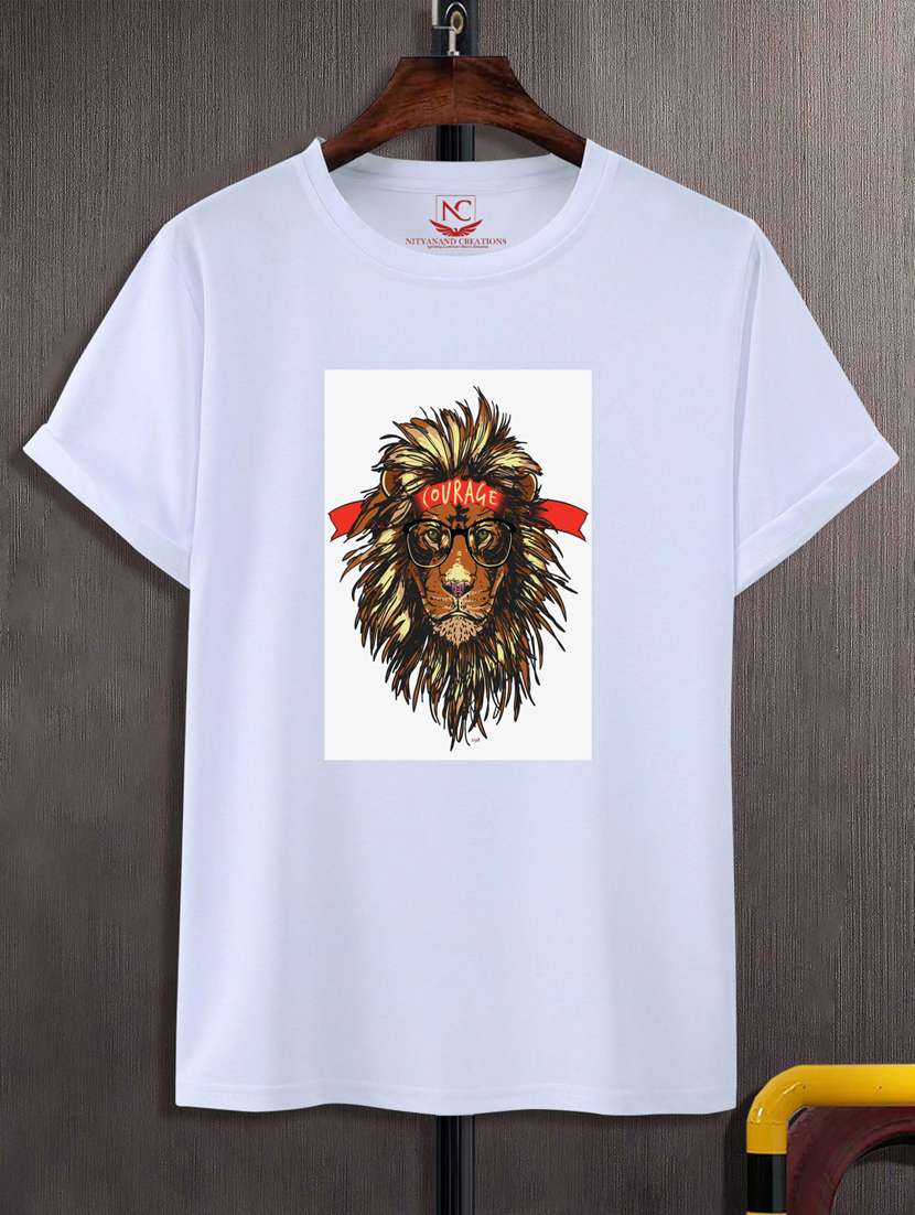 unisex white graphic printed t-shirt - 20776068 - Zoom Image - 0