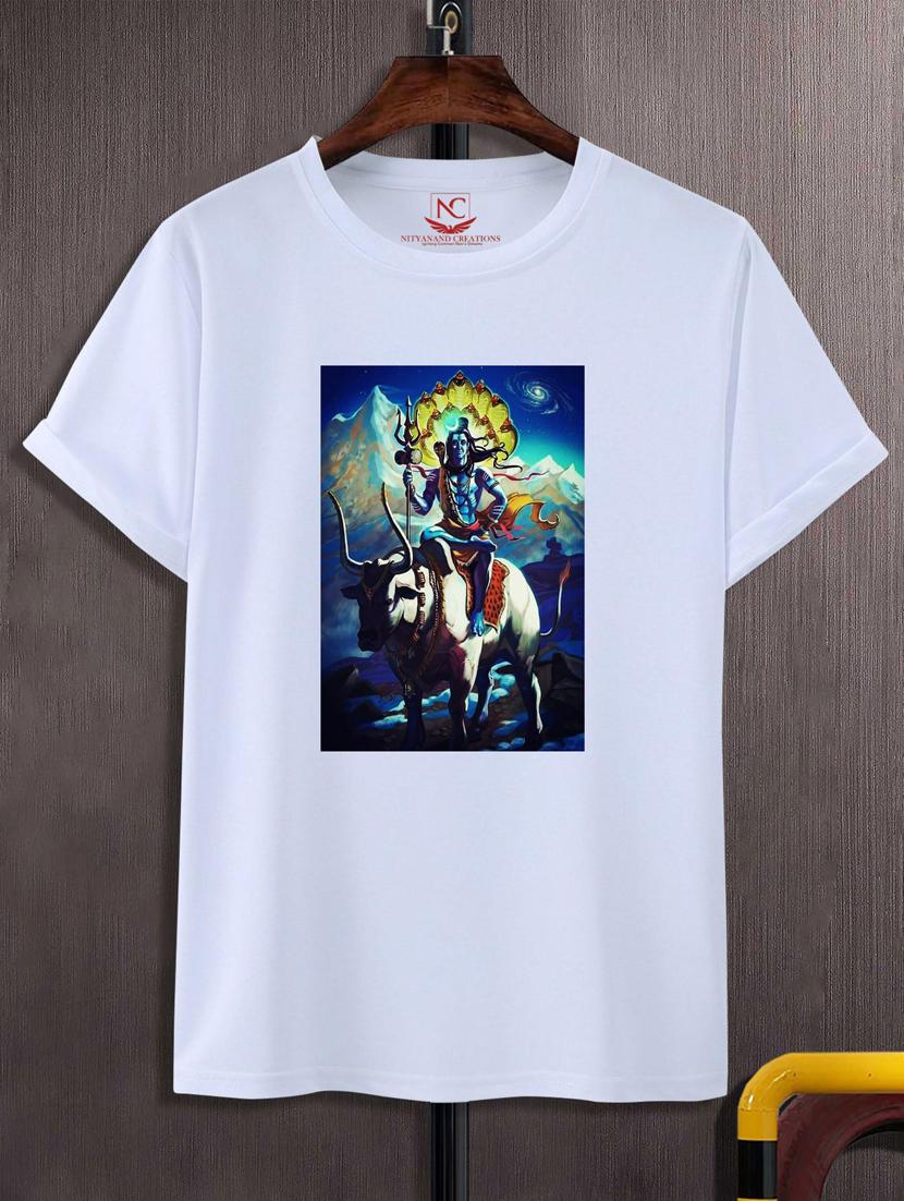 unisex white graphic printed t-shirt - 20776069 - Zoom Image - 0