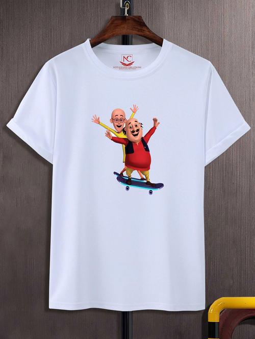 unisex white graphic printed t-shirt - 20776072 -  Standard Image - 0