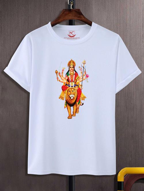 unisex white graphic printed t-shirt - 20776073 - Standard Image - 0