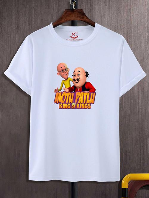 unisex white graphic printed t-shirt - 20776076 - Standard Image - 0