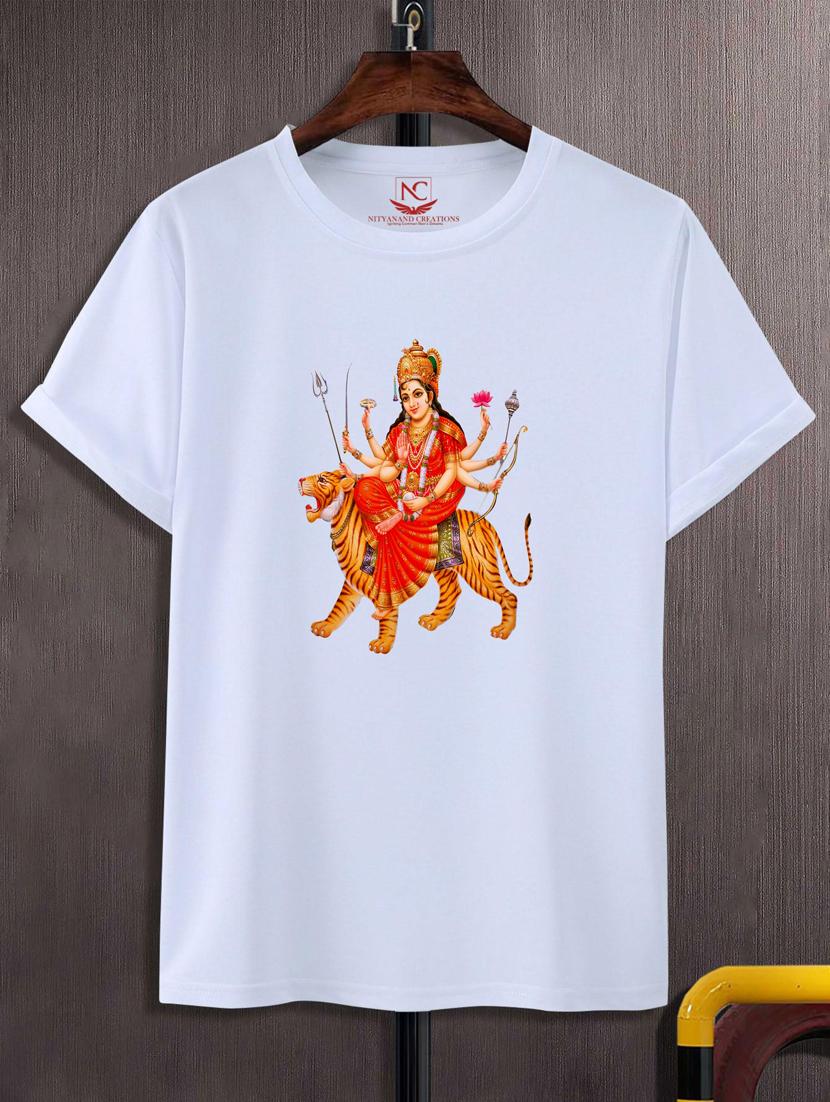 unisex white graphic printed t-shirt - 20776077 -  Zoom Image - 0