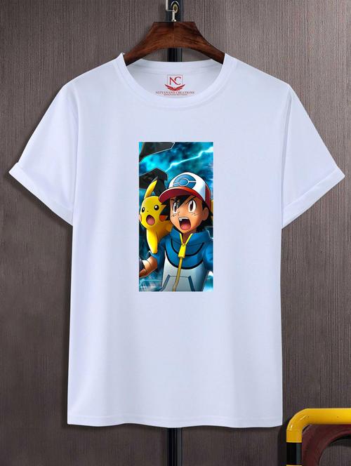 unisex white graphic printed t-shirt - 20776089 - Standard Image - 0