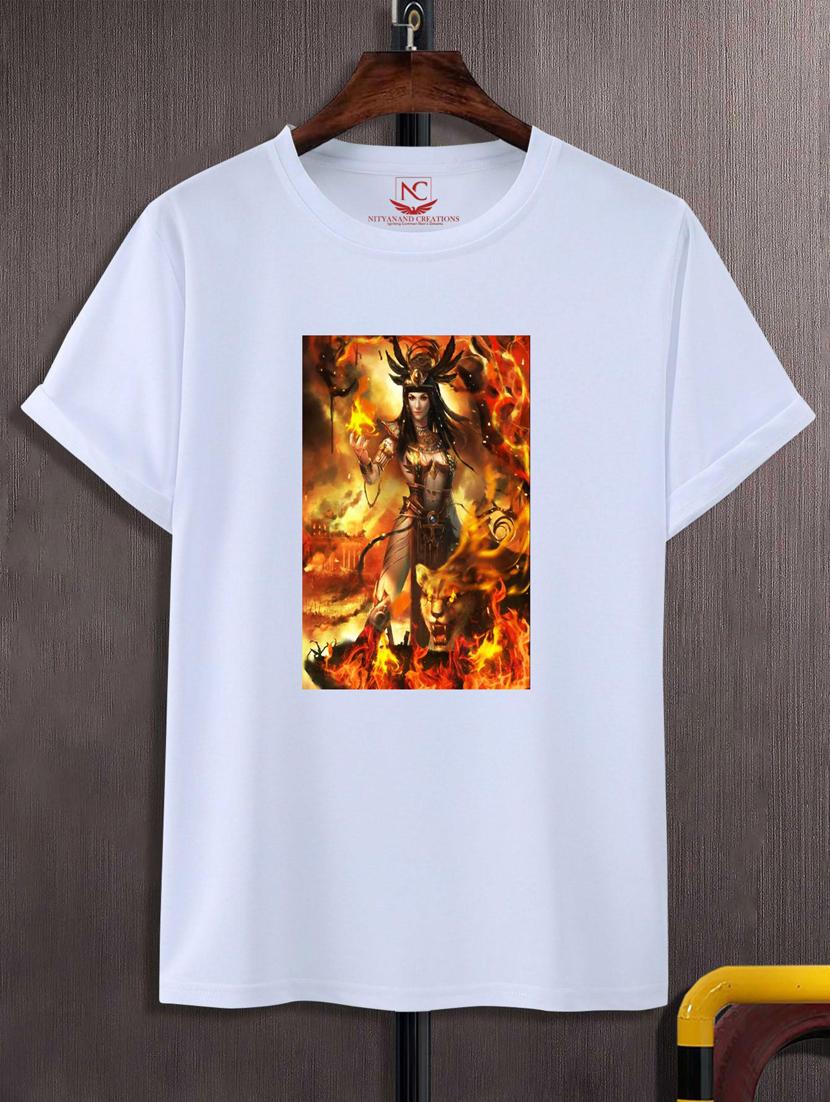 unisex white graphic printed t-shirt - 20776093 -  Zoom Image - 0
