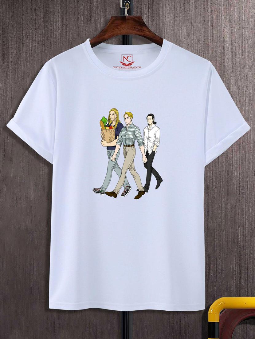 unisex white graphic printed t-shirt - 20776102 -  Zoom Image - 0