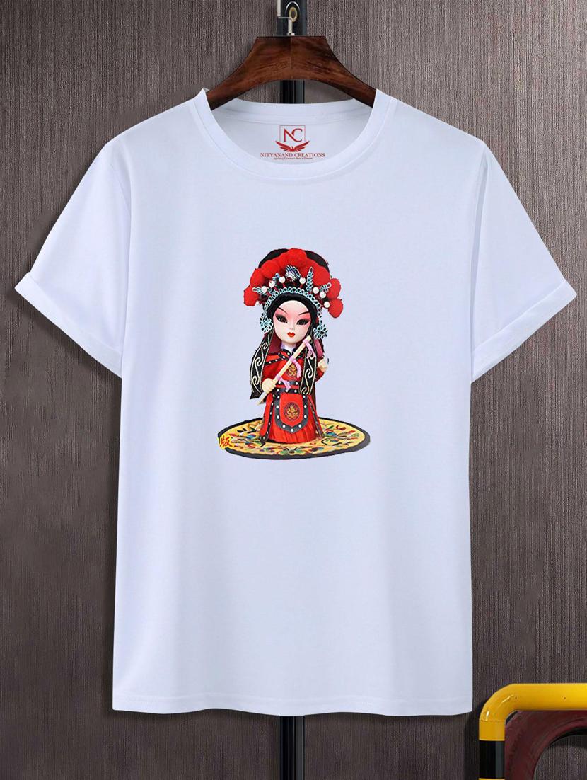 unisex white graphic printed t-shirt - 20776103 - Zoom Image - 0