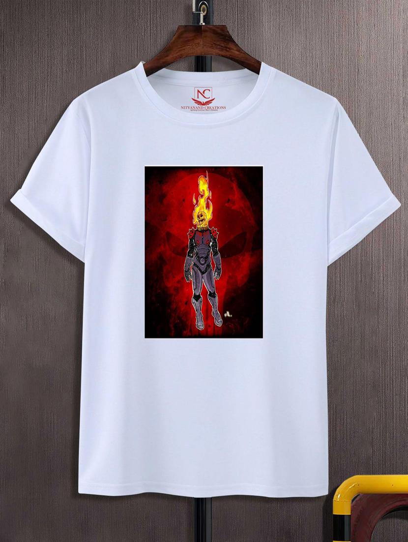 unisex white graphic printed t-shirt - 20776105 - Zoom Image - 0