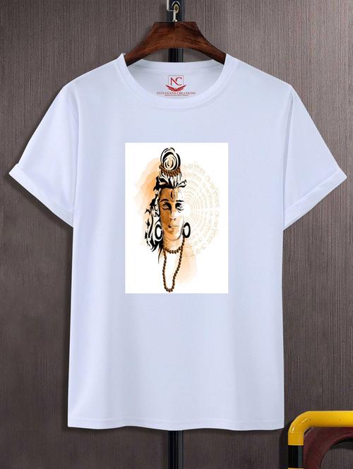 unisex white graphic printed t-shirt - 20776114 -  Standard Image - 0